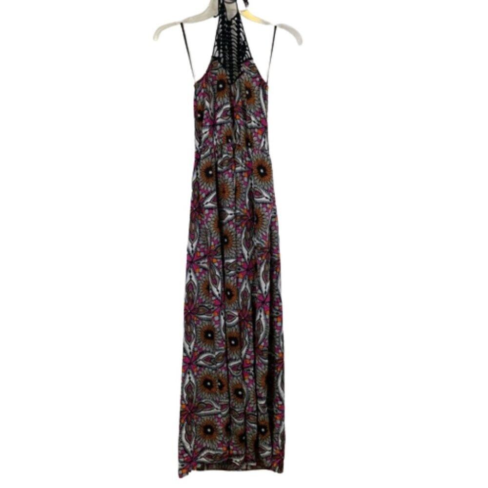 Fire Los Angeles halter maxi dress size Small